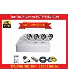 Trọn Bộ 4 Camera HIKVISION DS-2CE16C0T-IR (1.0MP)