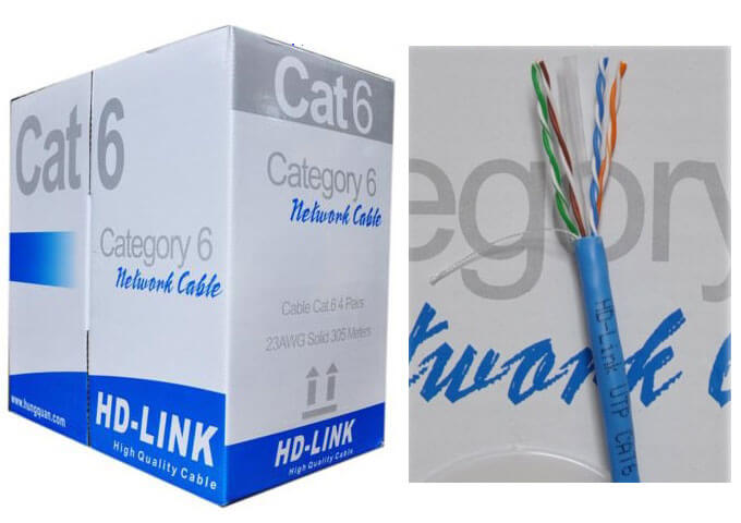 Dây cáp mạng HD-Link CAT6 UTP CCA (305m)