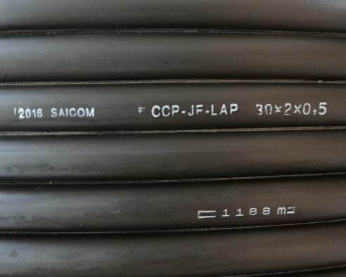 Dây cáp điện thoại ngầm 30 đôi Saicom 30 x 2 x 0,5mm