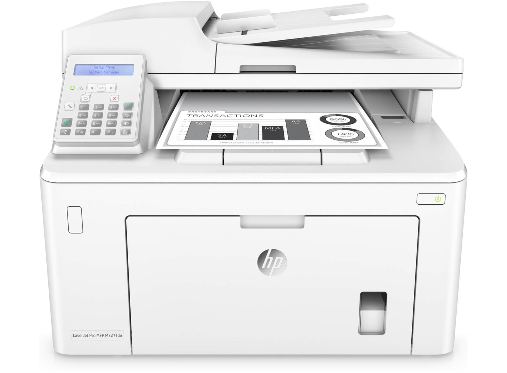 Máy in HP LaserJet Pro M227fdn (In đảo mặt/ Copy/ Scan/ Fax + LAN)