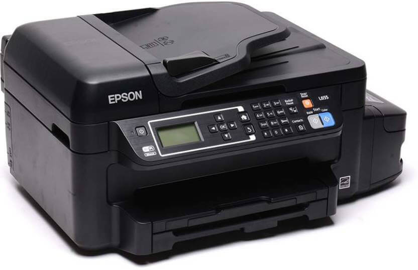 Máy in phun màu đa năng Epson L655 (In đảo mặt/ Copy/ Scan/ Fax + WiFi)