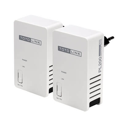 Thiết bị mạng Power Line Adapter Kit 200Mbps TOTOLINK PL200KIT