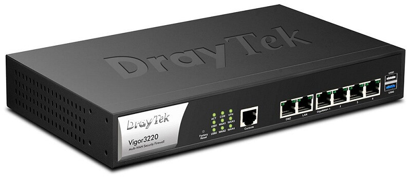 Thiết bị mạng Router DrayTek Vigor3220 Multi WAN, Firewall, VPN, Load Balancing