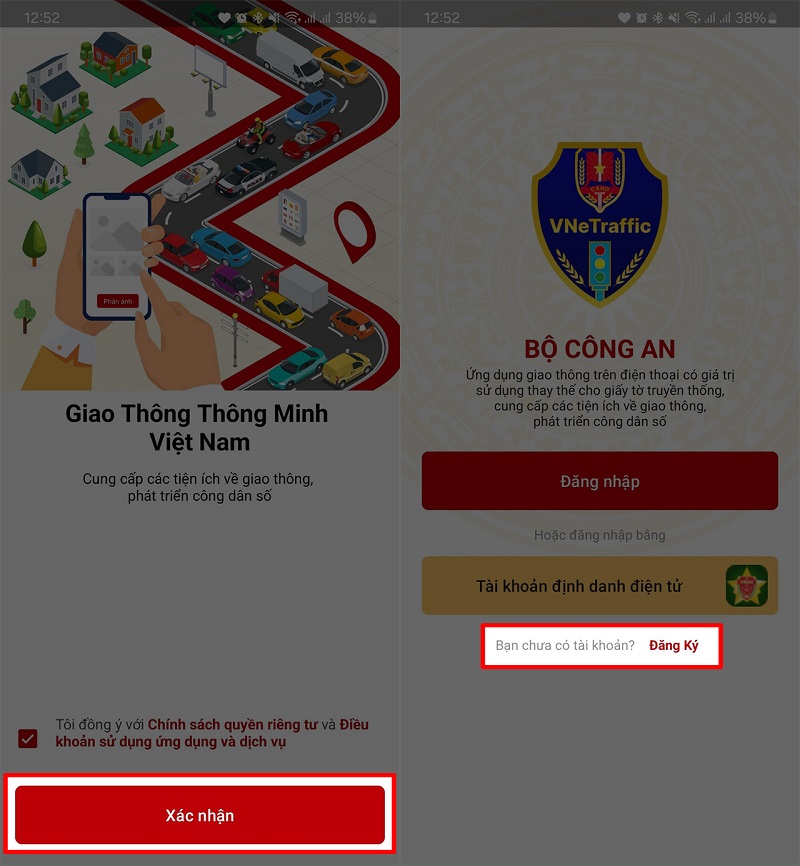 Đăng ký và đăng nhập tài khoản
