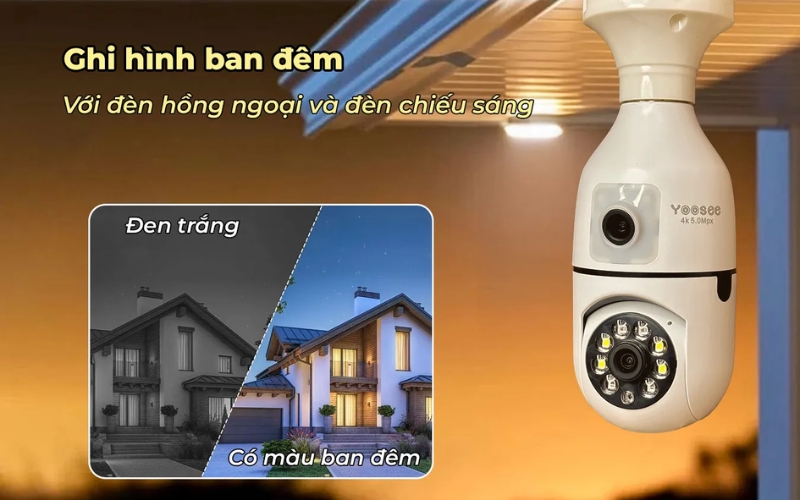 Đèn hồng ngoại trên camera Yoosee có chức năng gì