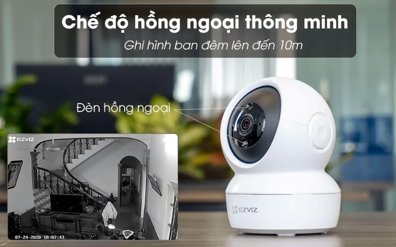 kiểm tra đèn hồng ngoại khi camera Ezviz bị mờ vào ban đêm