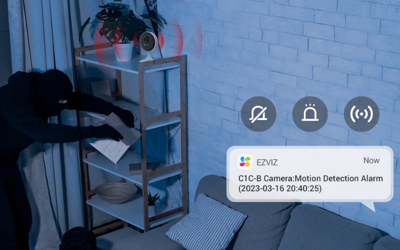 Lợi ích của tính năng thông báo báo động trên camera Ezviz