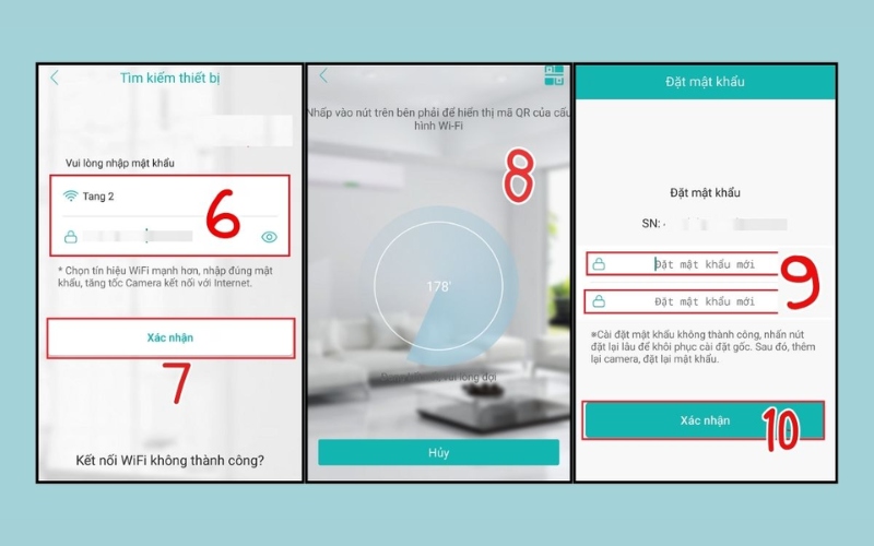 Nhập mật khẩu WiFi để kết nối