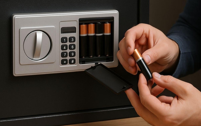 Sử dụng hộp tiếp pin dự phòng