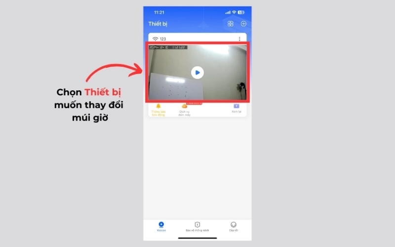 Chọn camera Yoosee cần điều chỉnh múi giờ