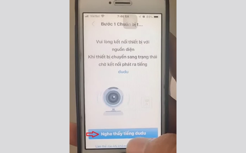 chọn Nghe thấy tiếng dudu