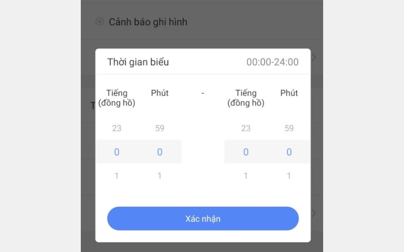 Hẹn giờ ghi hình camera Yoosee