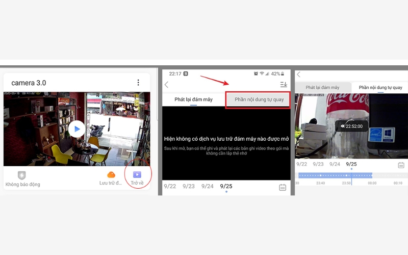 cách xem lại video đã ghi trên camera Yoosee