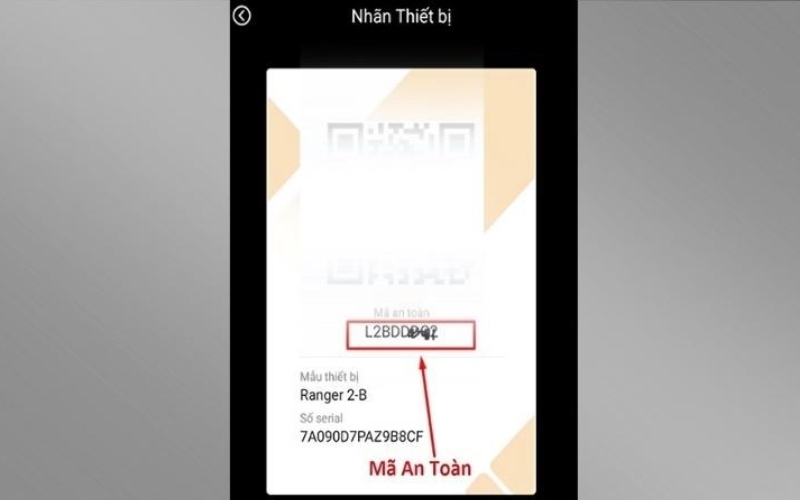 Hệ thống hiển thị mục Mã an toàn (Safety Code)