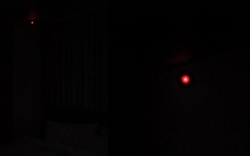 Tắt đèn phòng để kiểm tra camera hoạt động ban đêm