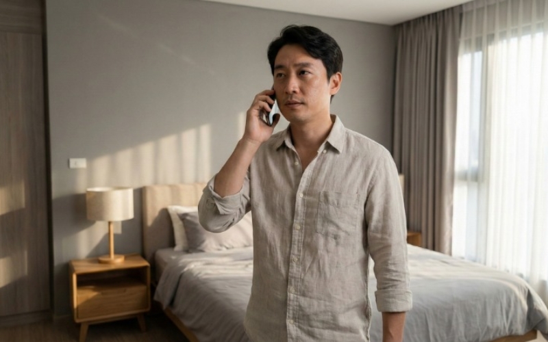 Thử gọi điện thoại để kiểm tra nhiễu sóng