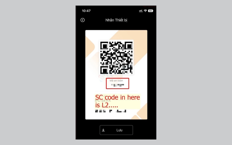 Ứng dụng hiển thị mã QR camera IMOU
