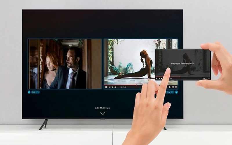 Xem camera Yoosee trên tivi Samsung bằng cách trình chiếu màn hình điện thoại